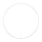 Painted - Aluminum Circle Sign Blank Painted - Aluminum Circle Sign Blank