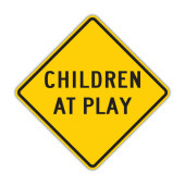 Children At Play (Diamond) Sign Children At Play (Diamond) Sign