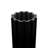 4" Fluted Round Aluminum Post 4" Fluted Round Aluminum Post