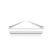 3" Princeton Cap - White