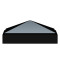 4" Pyramid Cap - Black