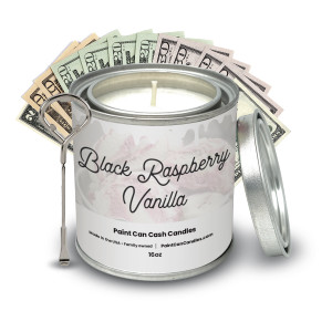 Black Raspberry & Vanilla - Paint Can Cash Candles Black Raspberry & Vanilla - Paint Can Cash Candles