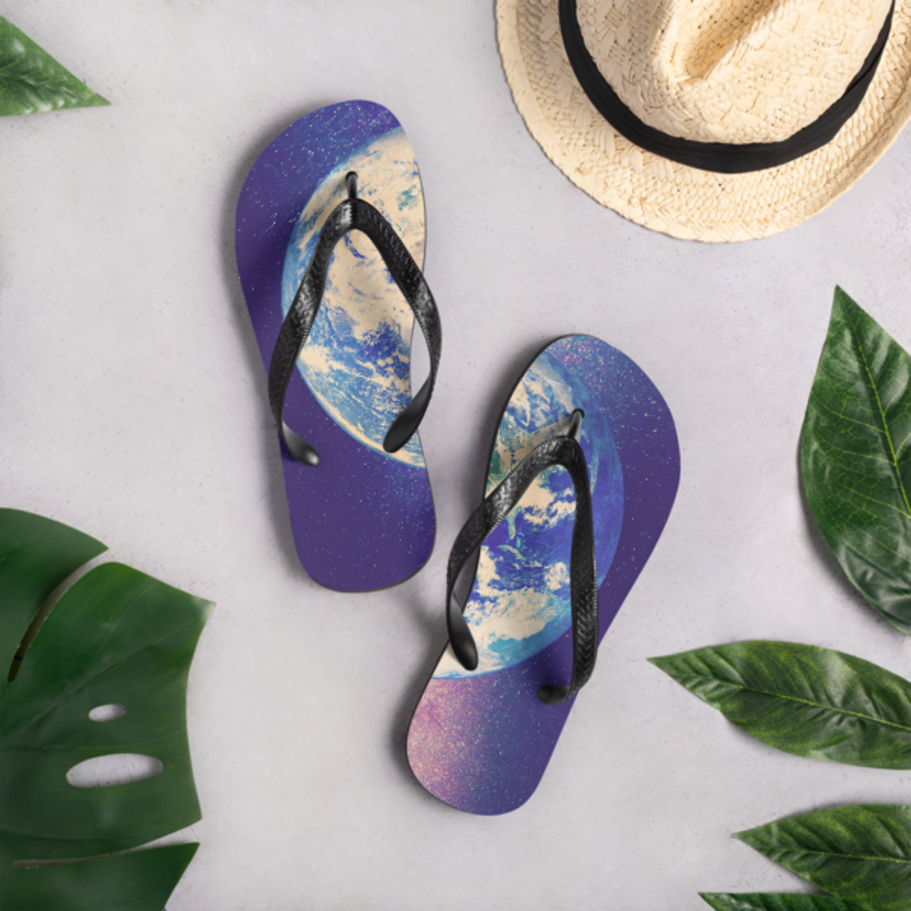 earth flip flops