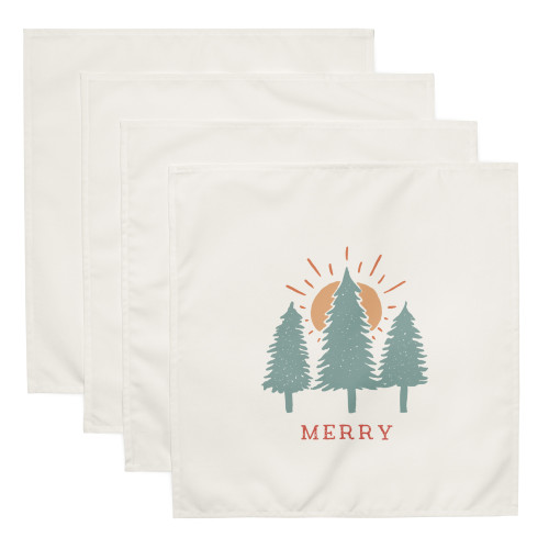 Merry Holiday cloth napkin set