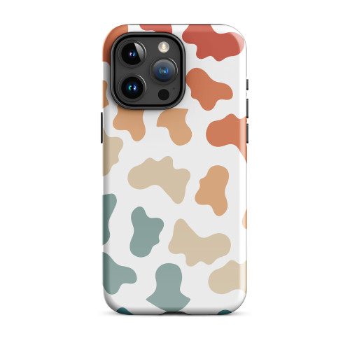 Retro Rainbow Cow Print Tough Case for iPhone®