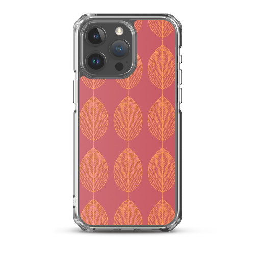 Orange and Red Leaf Pattern Case for iPhone®