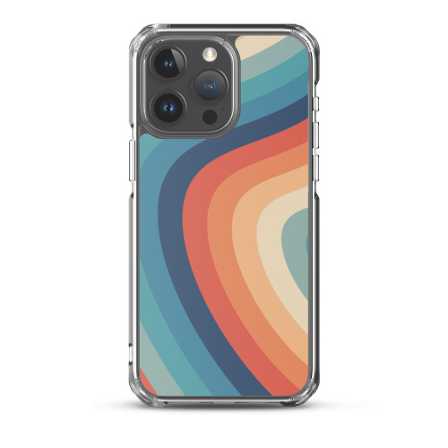 Retro Wavy Rainbow Case for iPhone®