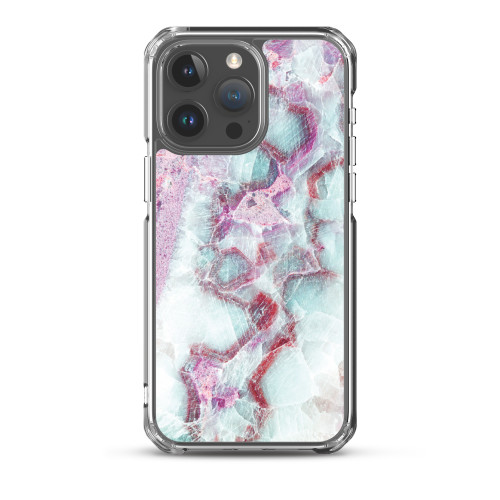 Pink and Baby Blue Marble Case for iPhone®