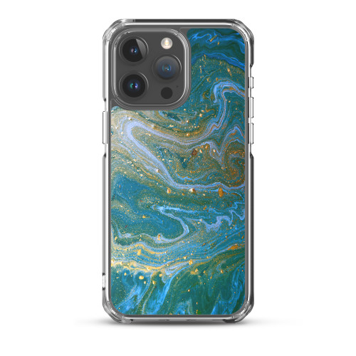 Midnight Blue and Gold Swirl Case for iPhone®