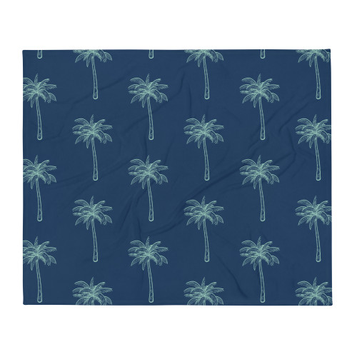 Palm Tree Pattern Throw Blanket