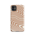 Tan and White Swirl Snap case for iPhone®