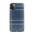 Navy Plaid Snap case for iPhone®