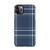 Navy Plaid Snap case for iPhone®