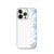 Blue Snowflakes on White for iPhone®