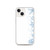 Blue Snowflakes on White for iPhone®