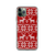 Reindeer and Snowflake Sweater Holiday Pattern Case for iPhone®