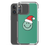 Green Smile Face in Santa Hat Clear Case for iPhone®