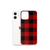 Black and Red Lumberjack Plaid Case for iPhone®