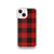 Black and Red Lumberjack Plaid Case for iPhone®