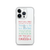 Holiday Quotes Clear Case for iPhone®