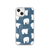 Polar Bear Pattern on Blue Case for iPhone®