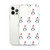 Penguins with Santa Hats Pattern Clear Case for iPhone®