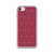 Holiday Tree Pattern on Red Case for iPhone®