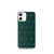 Holiday Tree Pattern on Green Clear Case for iPhone®