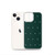 Holiday Tree Pattern on Green Clear Case for iPhone®