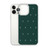 Holiday Tree Pattern on Green Clear Case for iPhone®