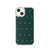 Holiday Tree Pattern on Green Clear Case for iPhone®