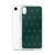 Holiday Tree Pattern on Green Clear Case for iPhone®