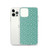 Snowflake Pattern on Green Holiday Case for iPhone®