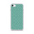 Snowflake Pattern on Green Holiday Case for iPhone®