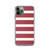 Red and Cream Stripe Holiday Case for iPhone®