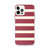 Red and Cream Stripe Holiday Case for iPhone®