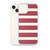 Red and Cream Stripe Holiday Case for iPhone®