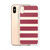 Red and Cream Stripe Holiday Case for iPhone®