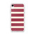 Red and Cream Stripe Holiday Case for iPhone®