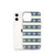 Blue Strip with Snowflake Pattern Case for iPhone®