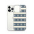 Blue Strip with Snowflake Pattern Case for iPhone®