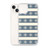 Blue Strip with Snowflake Pattern Case for iPhone®