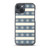 Blue Strip with Snowflake Pattern Case for iPhone®