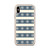 Blue Strip with Snowflake Pattern Case for iPhone®