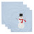 Snowman Holiday Cloth napkin set