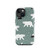 Polar Bear Mountain Pattern on Green Tough Case for iPhone®