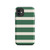 Green and Cream Stripe Tough Case for iPhone®