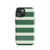 Green and Cream Stripe Tough Case for iPhone®