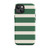 Green and Cream Stripe Tough Case for iPhone®