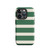 Green and Cream Stripe Tough Case for iPhone®